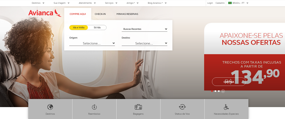 A melhor promoção Avianca no site oficial