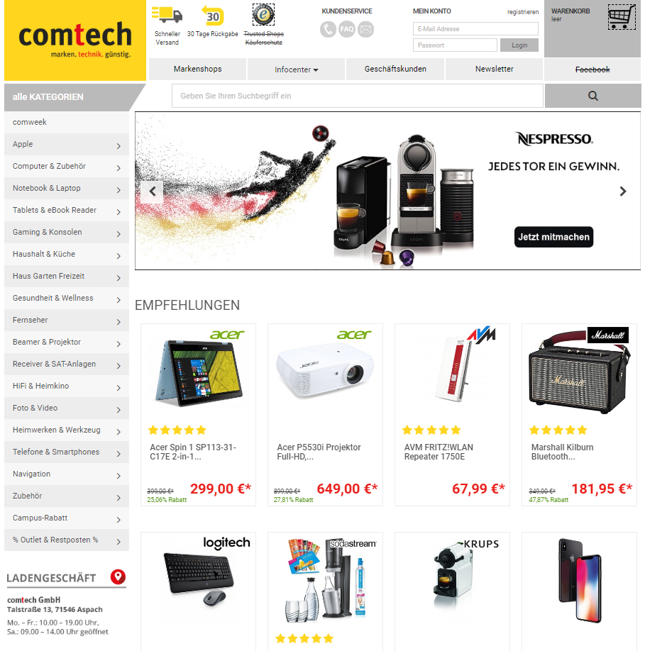 Der Comtech Gutschein ist perfekt, wenn du das Geld sparen willst.