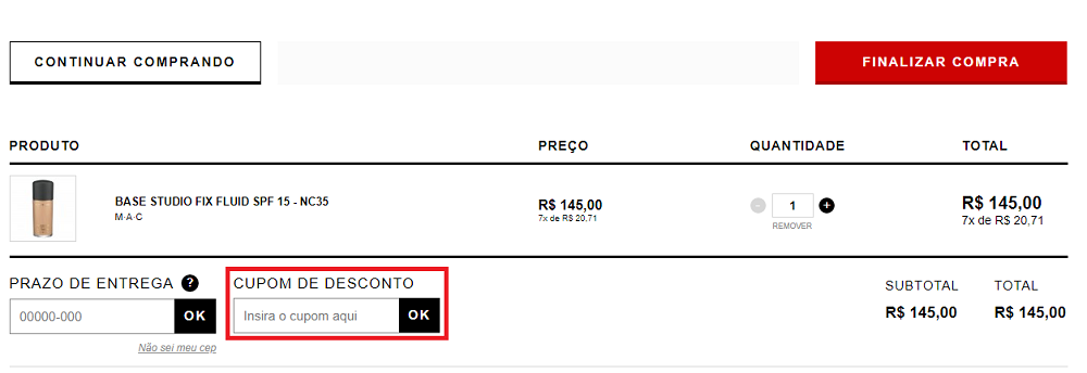 Como usar o cupom Sephora