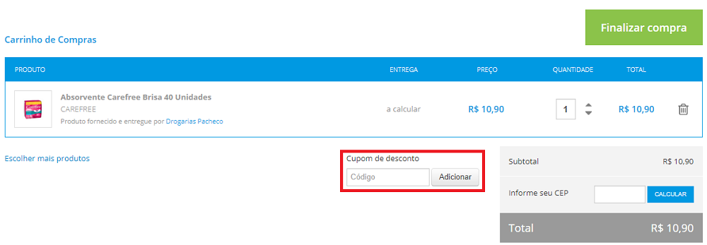 promoção Drogarias Pacheco