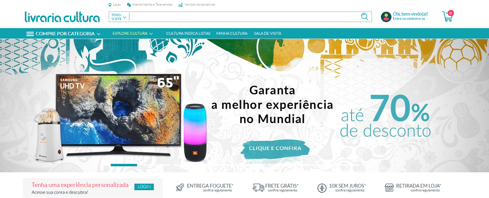 Cupom de desconto Livraria Cultura