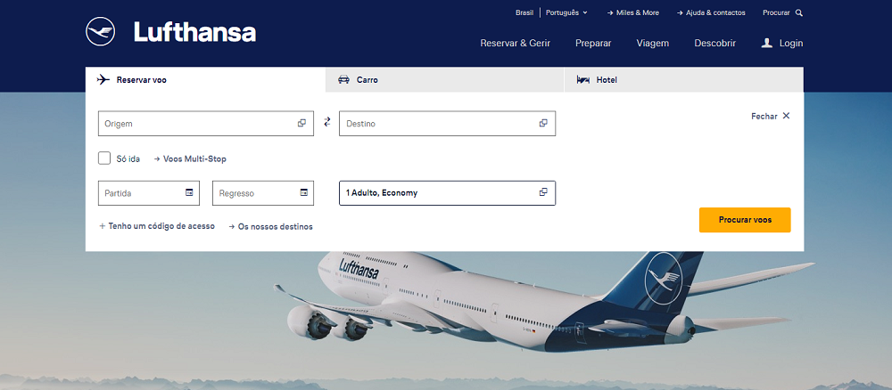 Aproveite a promoção Lufthansa