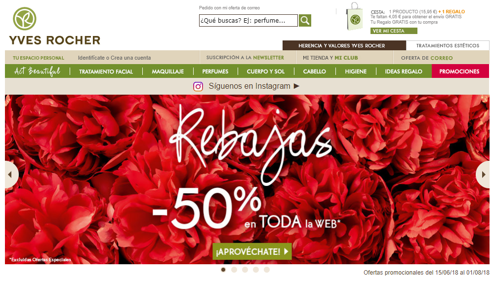 cupon descuento yves rocher