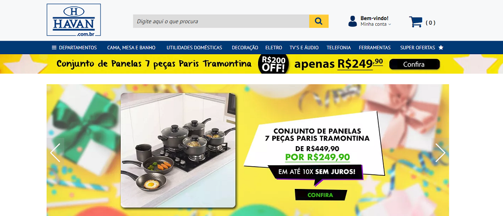 Promoção Havan disponível no site da loja