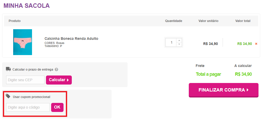 Como utilizar o cupom Puket