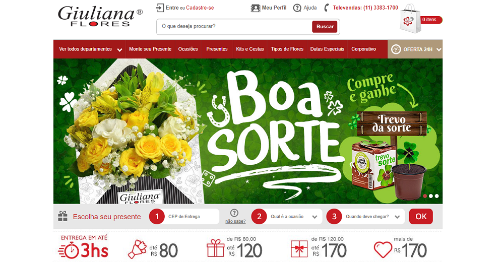 Cupom de desconto Giuliana Flores