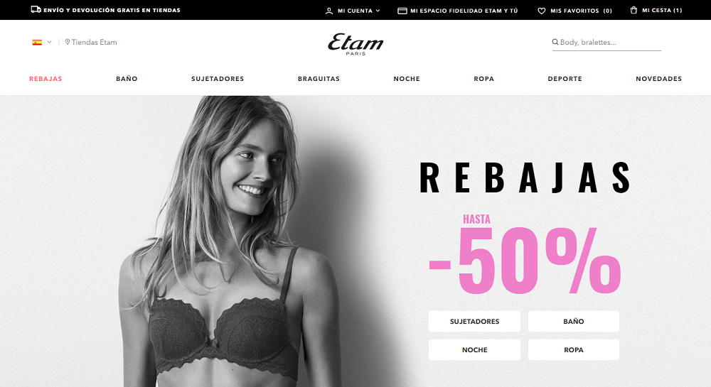 cupon descuento etam