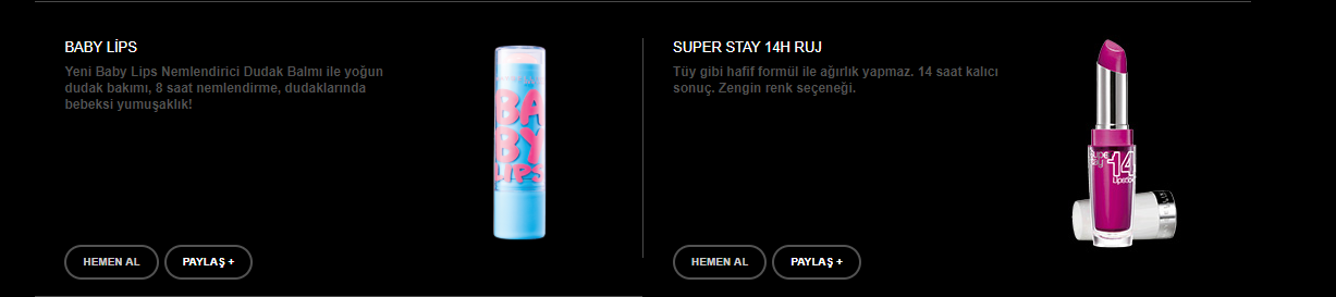 maybelline indirim kuponu