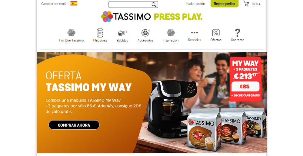 Códigos descuento Tassimo ⇒ -40%