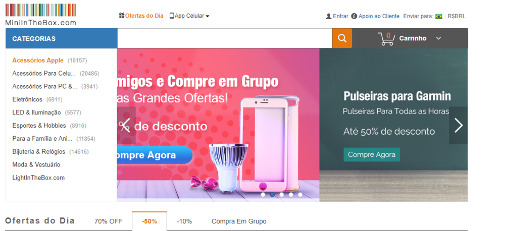 Aproveita o cupom de desconto miniinthebox