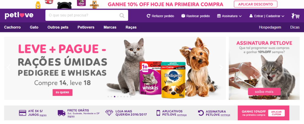 Aproveite o cupom Petlove