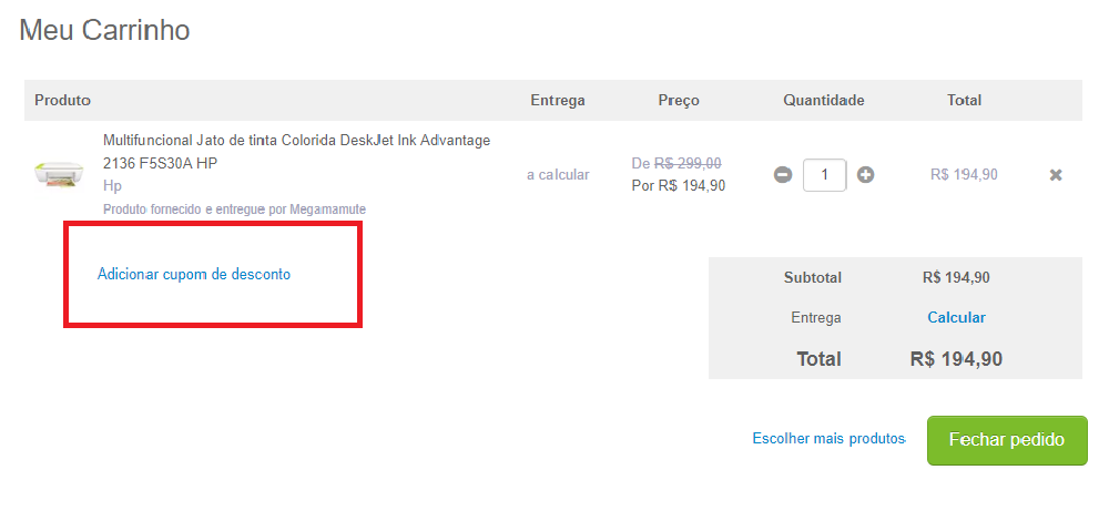 Aproveite o cupom de desconto MegaMamute