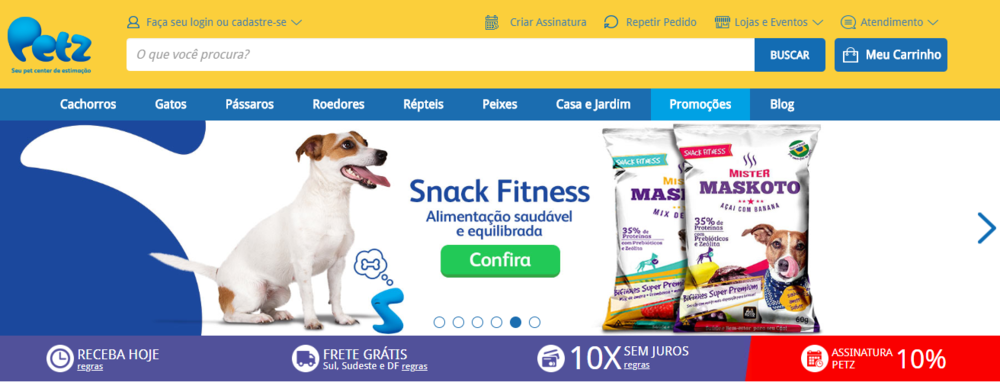 Aproveite o cupom Petz