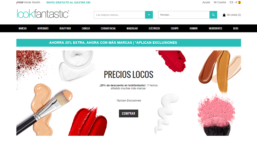codigo descuento lookfantastic