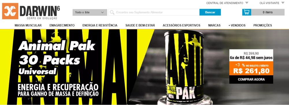 Desfrute do cupom Darwin6