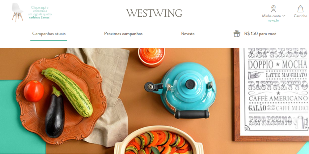 Desfrute do cupom desconto Westwing