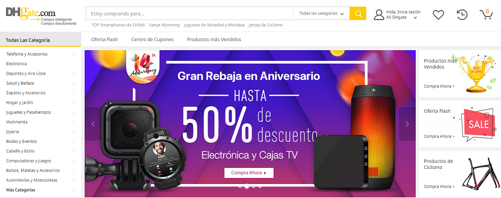 Usa el cupon DH gate 