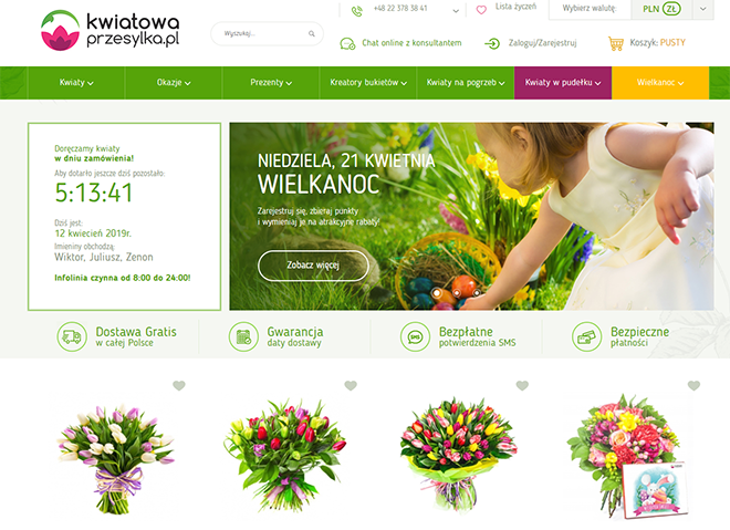 kwiatowa przesyłka